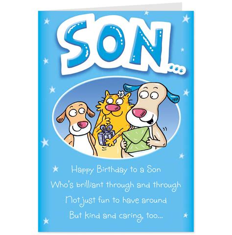 Free Printable Birthday Cards For Son
