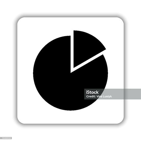 Pie Chart Graph Diagram Black Vector Icon Stock Illustration Download