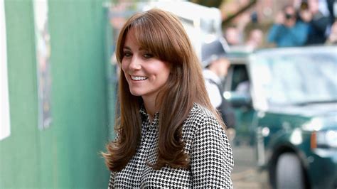 Duchess Kate Shows Off New Bangs During Solo Engagement Cbs News
