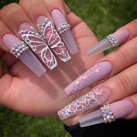 Butterfly Nails 2020 Trends For Fashion Women Glamour Nails Bling