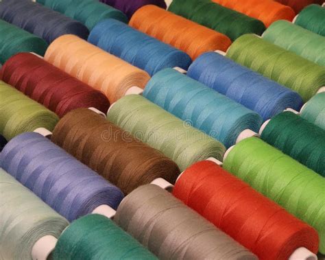 Different Colors Sewing Threads Spools Stock Photo Image Of