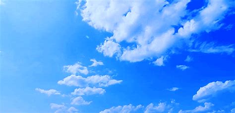 Голубое небо гифки анимированные  изображения голубое небо