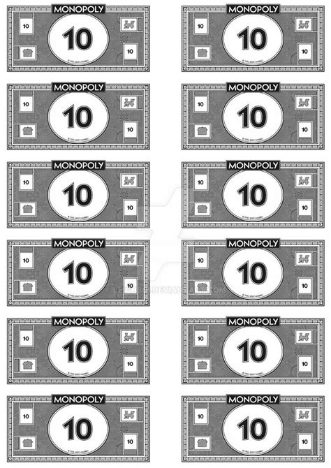 The format was created by merv griffin and produced by his production company, merv griffin enterprises. Monopoly Money - 10's by Leighboi on DeviantArt