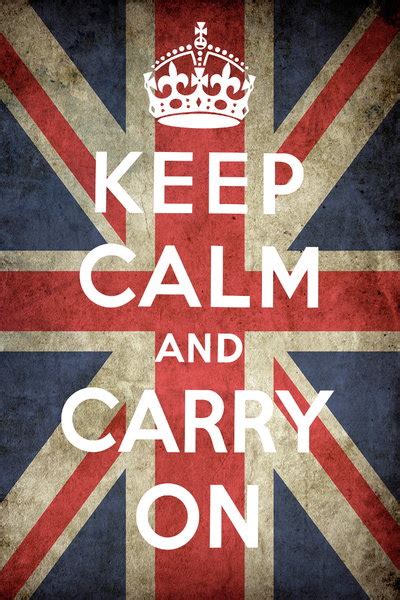 Keep Calm And Carry On Union Jack Vintage Propaganda