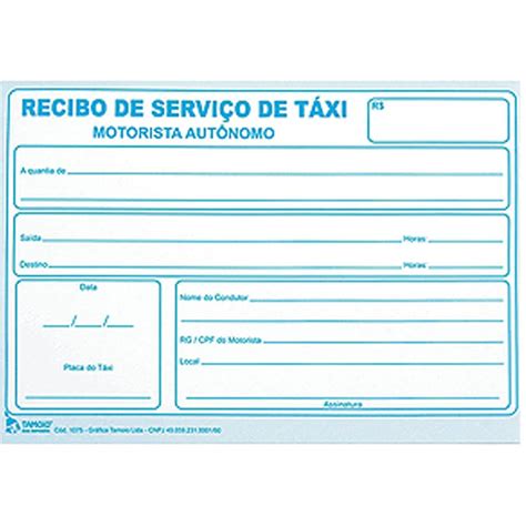 Collection Of Modelos De Recibos Gratis Para Imprimir Recibos De Taxi