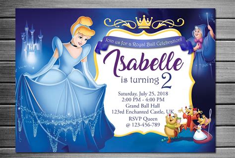 Cinderella Invitation Template