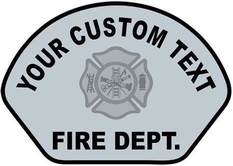 911 Market Custom Reflective Firefighter Helmet Decal Fire Department