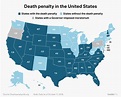 Map of US states that still have the death penalty now that WA doesn't ...
