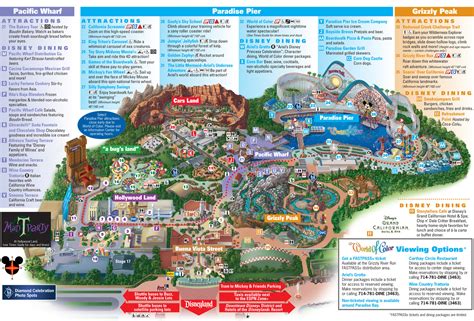 Maps Of Disneyland Resort In Anaheim California Disney California