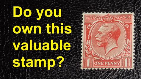 The Valuable George V Penny Red Stamp Philately Stampcollecting Youtube
