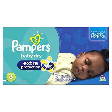 Pampers Baby Dry Extra Protection Diapers Size 3 92 Count Baby Ads