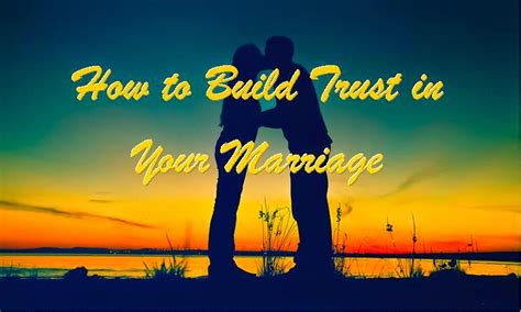 Pathways To Peace Counseling How To Build Trust In Your Marriage