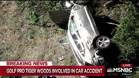 Tiger Woods Pulled From Wreckage Of Serious Car Crash In La