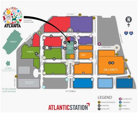 Atlantic Station Parking Map Png Image Transparent Png Free Download