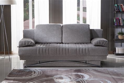 Fantasy Convertible Sofa Bed With Storage In Valencia Gray Free
