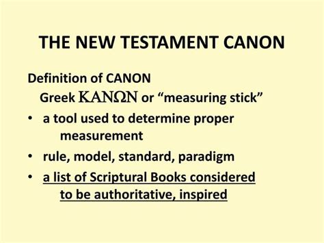 Ppt The New Testament Canon Powerpoint Presentation Id473306 Ppt