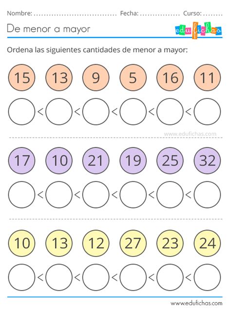 Mayor Que Menor Que Fichas Para Niños Con Signos Menor Y Mayor