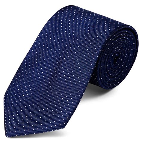 Wide Navy Blue Polka Dot Silk Tie In Stock Trendhim In 2023 Blue
