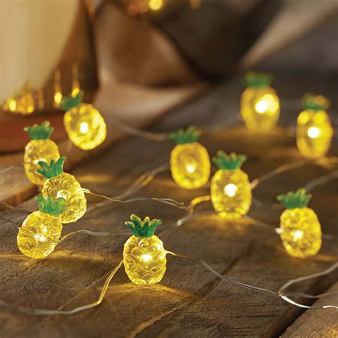 Mainstays 6ft Pineapple Indoor Led Fairy String Lights With Battery
