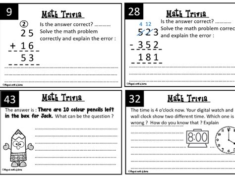 Free Math Talk Task Cards Teaching Resources
