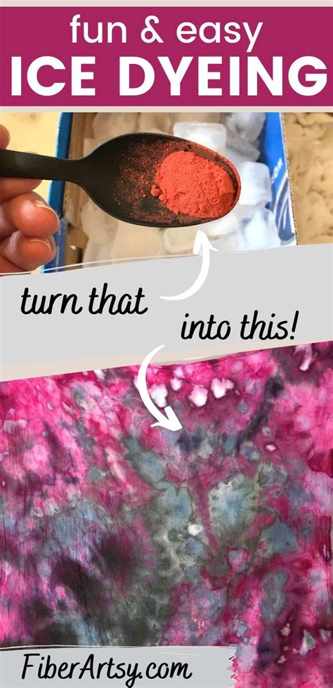 How To Ice Dye On Cotton Fabric Tutorial Ice Dyeing