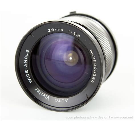Vivitar 28mm F25 Fast Wide Angle Lens Minolta Md Mount Adapt To Sony