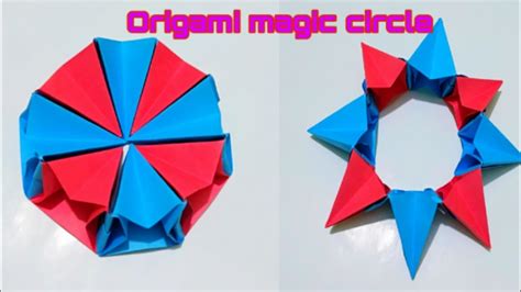 Easy Origami Magic Circle Fireworks Diy Paper Crafts