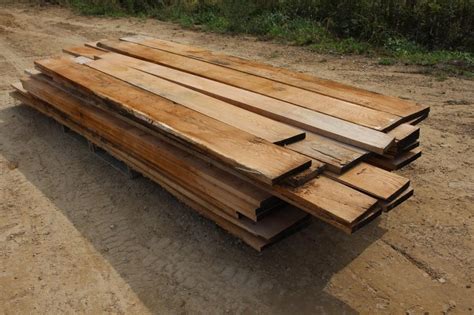 Pallet Lot Of Red Oak Rough Sawn Lumber Spencer Sales
