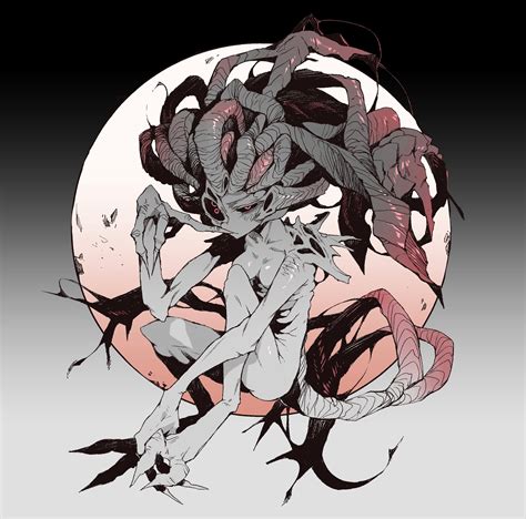 Karasu Raven Moon Presence Bloodborne Original Highres 1girl