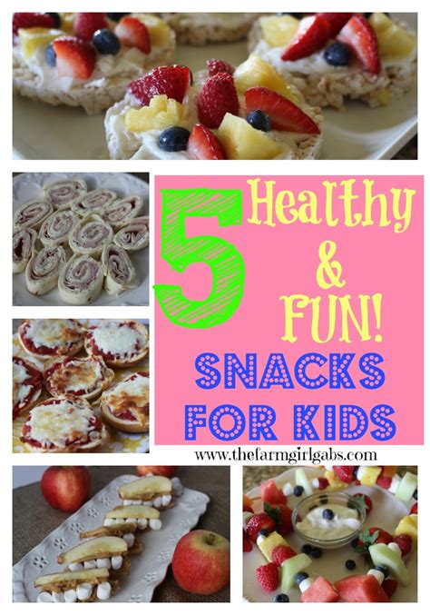 Five Healthy And Fun After School Snacks For Kids