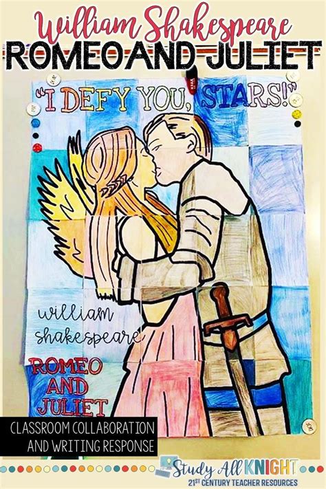 Romeo And Juliet William Shakespeare Collaborative Poster Writing