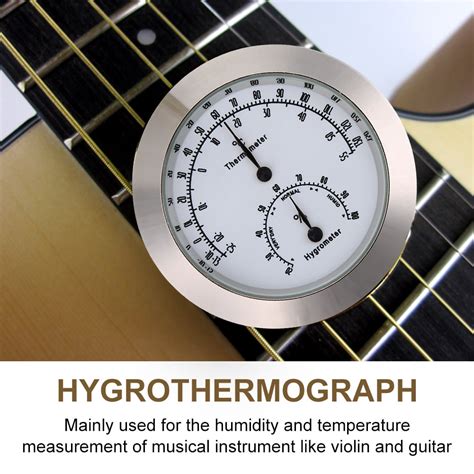 Garosa Round Thermometer Hygrometer Humidity Temperature Meter For