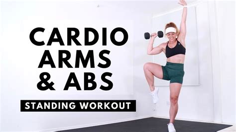 MIN STANDING CARDIO ARMS ABS WORKOUT WITH WEIGHTS Burn Calories YouTube Ab