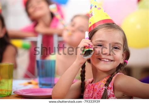Young Girl Childs Birthday Party Stock Photo 79333939 Shutterstock