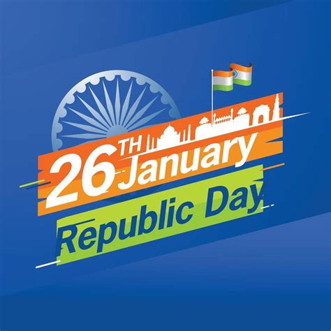 Indian Republic Day 26 January Vector Illustration 2767282 Vector Art