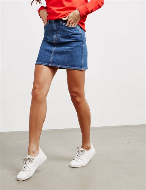 Calvin Klein Jeans Denim Mini Skirt Tessuti
