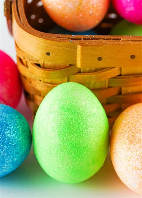 How To Make Glitter Easter Eggs Haus Of Boys