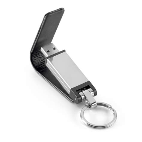 Pen Drive Couro Chaveiro C Imã Deluxe Brindes