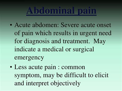 Ppt Abdominal Pain Powerpoint Presentation Free Download Id6072483