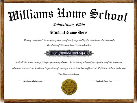 Home School Diplomas