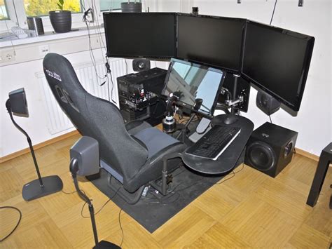 Diy homemade cockpit for thrustmaster t300 wheel and shifter th8a it is suitable for people from. Best Flight Simulator Cockpits | Flight simulator cockpit, Gaming computer setup, Flight simulator