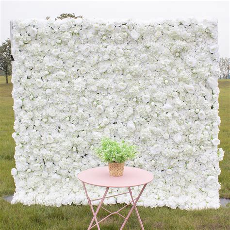 The Pure White Flower Wall 8ft X 8ft Wedding Flower Walls