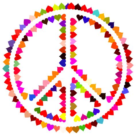 Peace And Love Text Free Svg