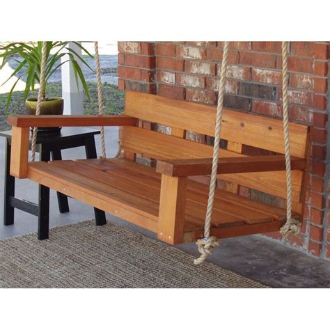 Outdoor teak daybed australia fires in 2020. Kira Cedar Rope Porch Swing in 2020 | Porch swing, Vintage ...