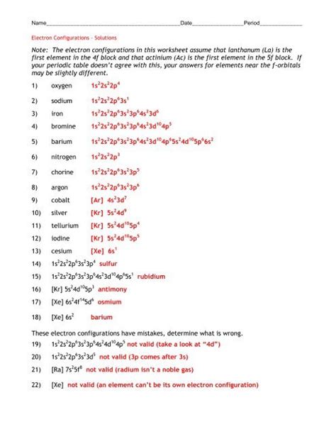 Practice some electron configuration problems that you may possibly see on your next quiz or exam! Electron Configuration Practice Worksheet - Escolagersonalvesgui