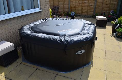 Intex Purespa Jet And Bubble Deluxe 4 Person Octagonal Inflatable