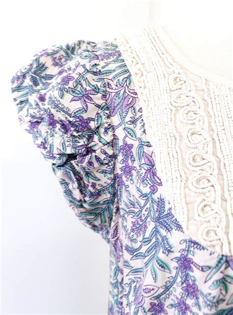 Calypso St Barth Floral Print Sequin Tunic Shift Dres Gem