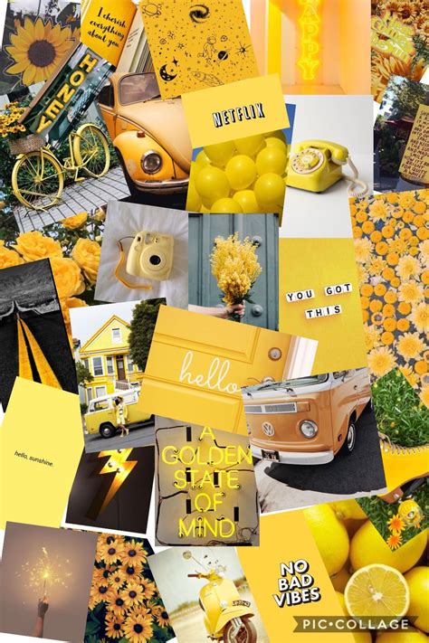 Sign up for free today! Yellow collage (With images) | College wallpaper, Yellow ...