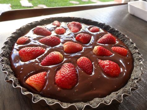 Torta De Morango Com Chocolate