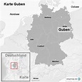 StepMap - Karte Guben - Landkarte für Deutschland